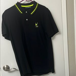 Psycho Bunny Polo Shirt with Neon Highlights
